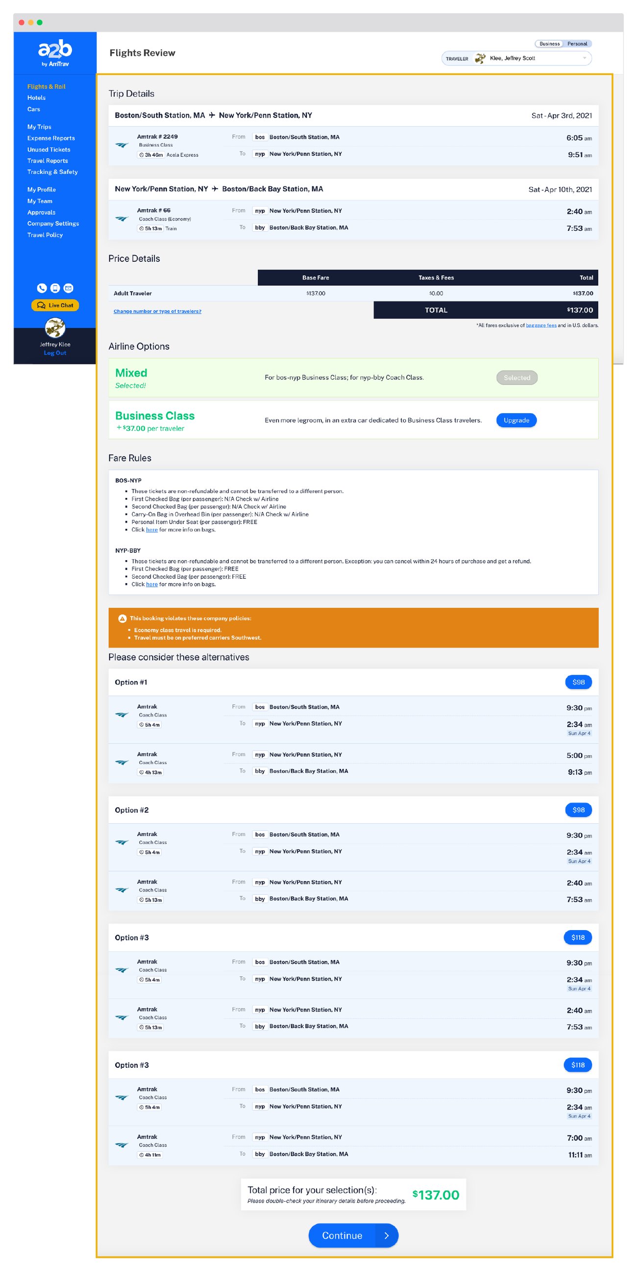 How do I make a rail reservation?