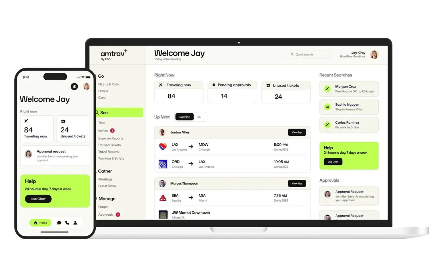 card - product screenshots dashboard Perk